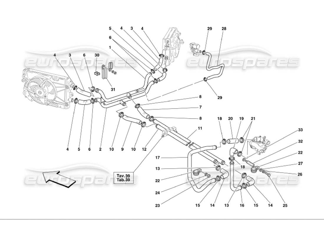 a part diagram from the ferrari 360 parts catalogue