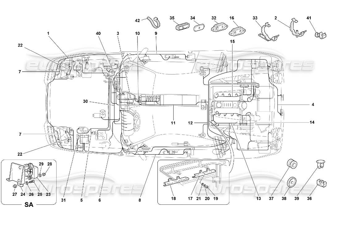 a part diagram from the ferrari 355 parts catalogue