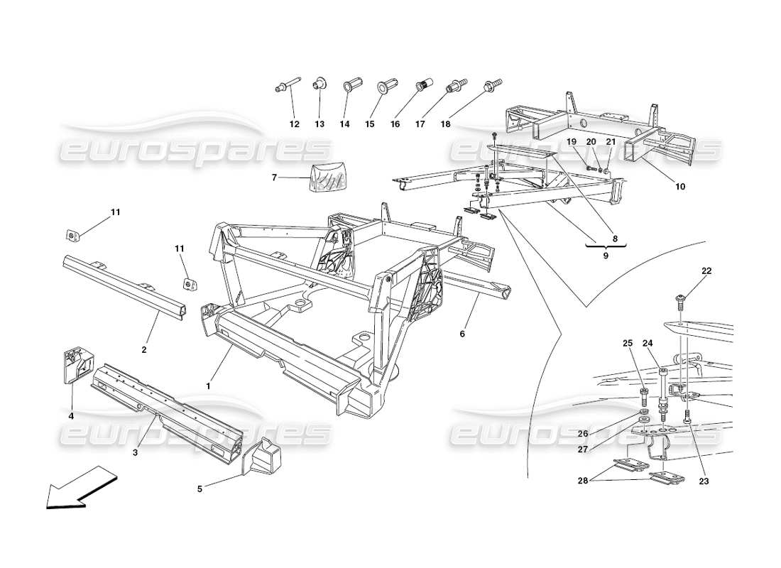 a part diagram from the Ferrari 430 Challenge (2006) parts catalogue