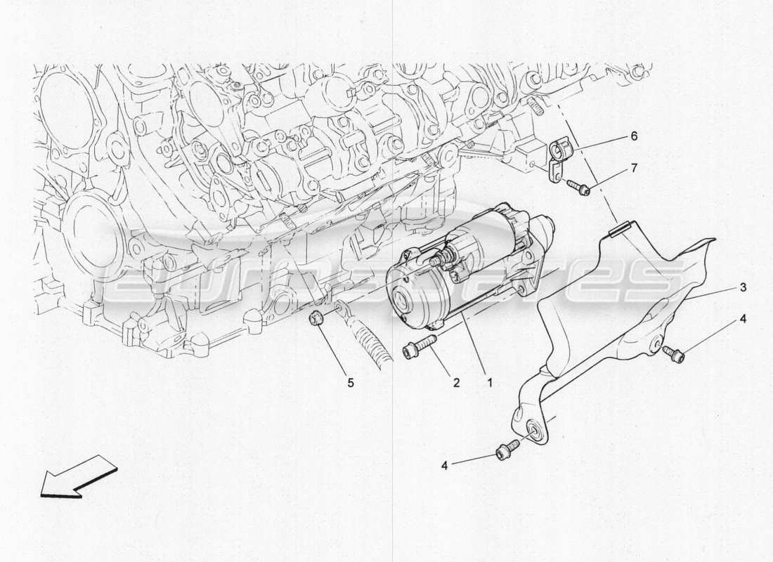 maserati qtp. v8 3.8 530bhp 2014 auto electronic control: engine ignition parts diagram