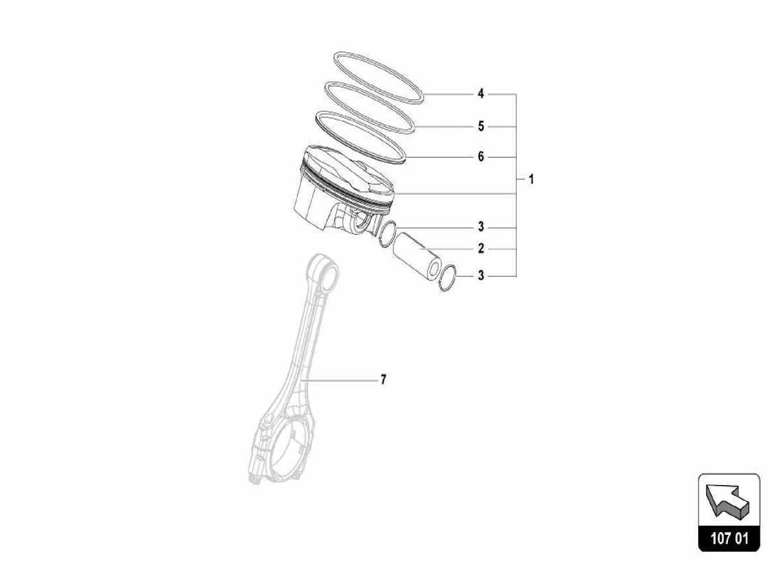 lamborghini centenario spider piston parts diagram