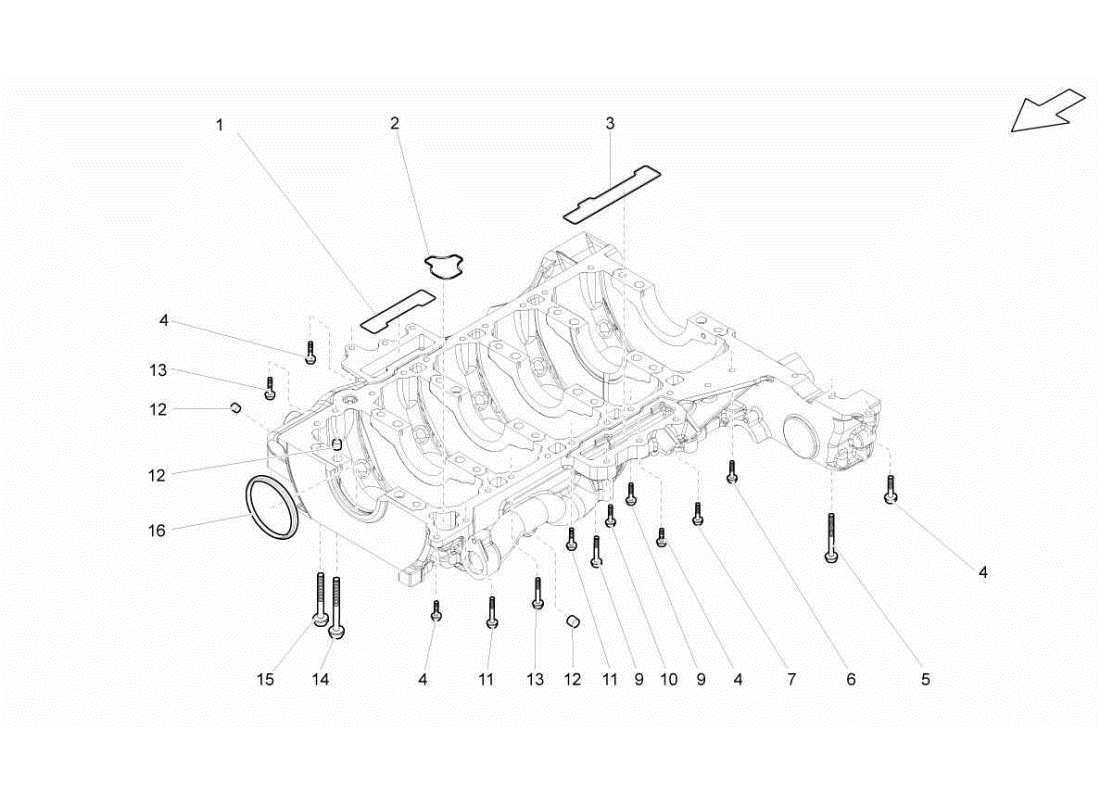 LAMBORGHINI GALLARDO STS II SC UNDER CRANKCASE PART DIAGRAM lamborghini gallardo sts ii sc under crankcase part diagram