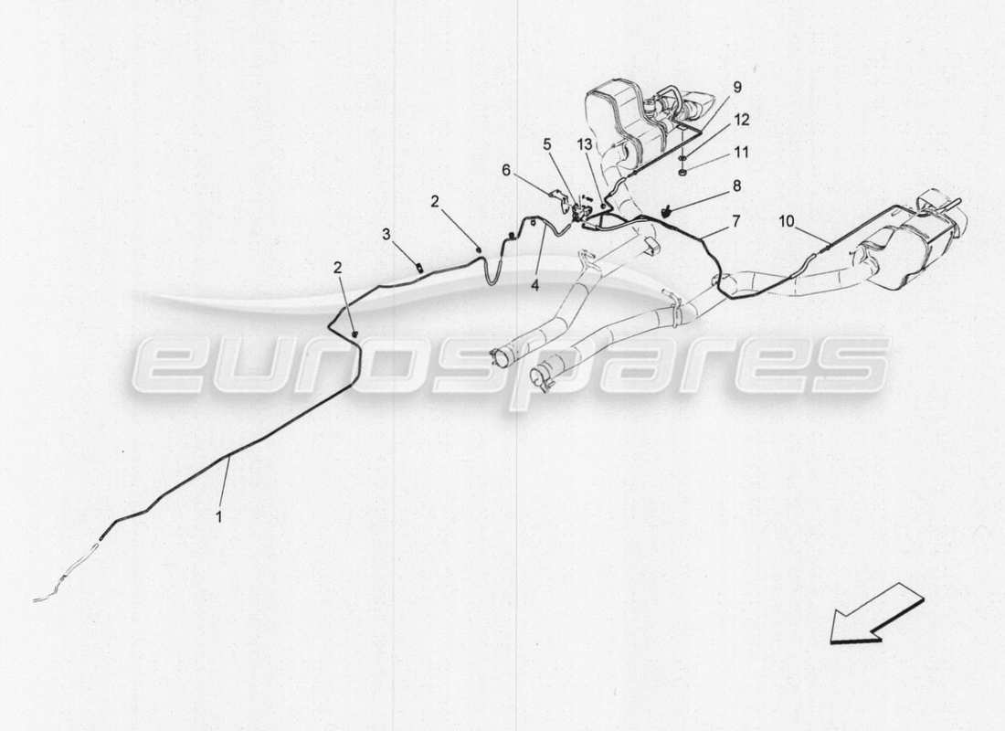 maserati qtp. v8 3.8 530bhp 2014 auto additional air system part diagram