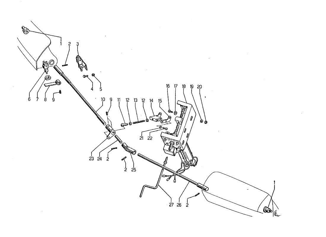 lamborghini jarama eyelid movement device parts diagram