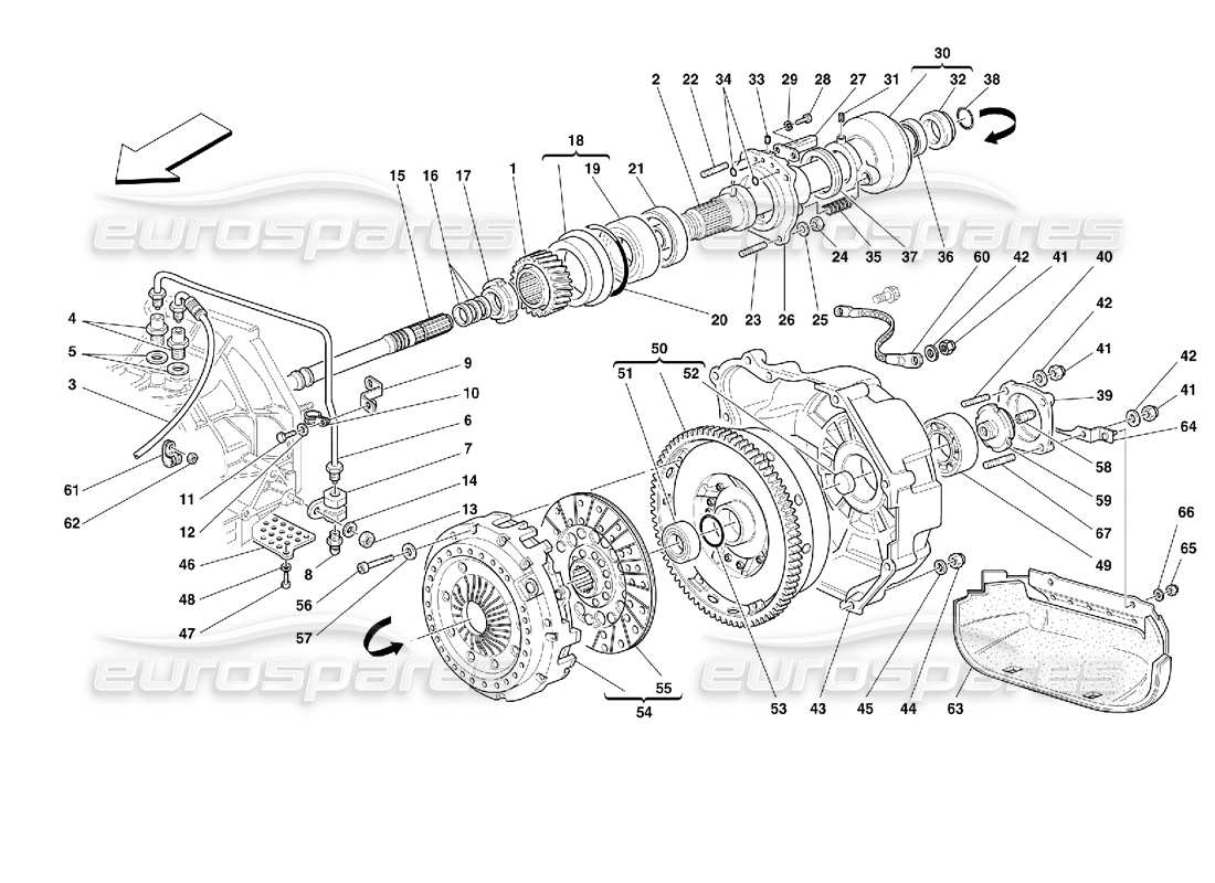 a part diagram from the ferrari 355 parts catalogue
