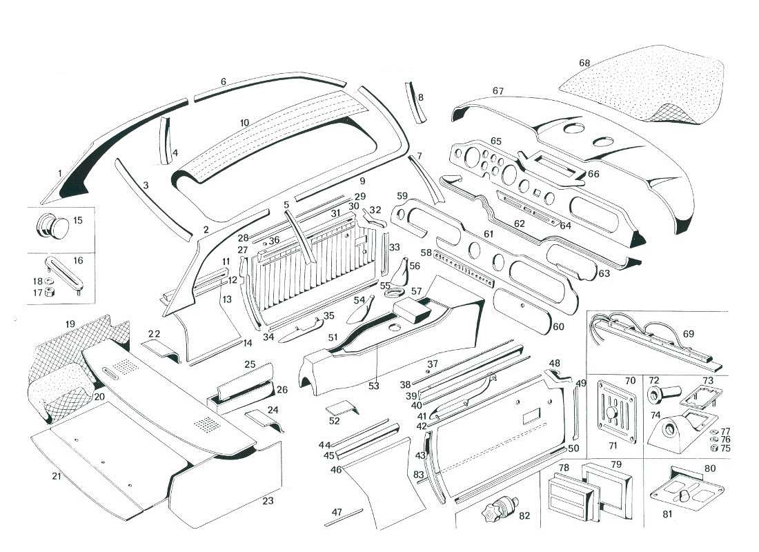 VIEW PARTS DIAGRAMS FROM THE MASERATI MEXICO PARTS CATALOGUE a part diagram from the maserati mexico parts catalogue