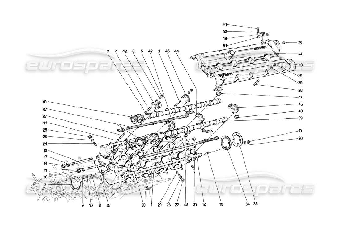 a part diagram from the ferrari 308 parts catalogue