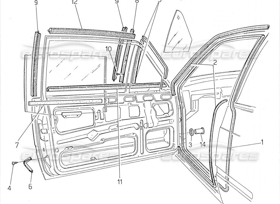 a part diagram from the maserati 228 parts catalogue