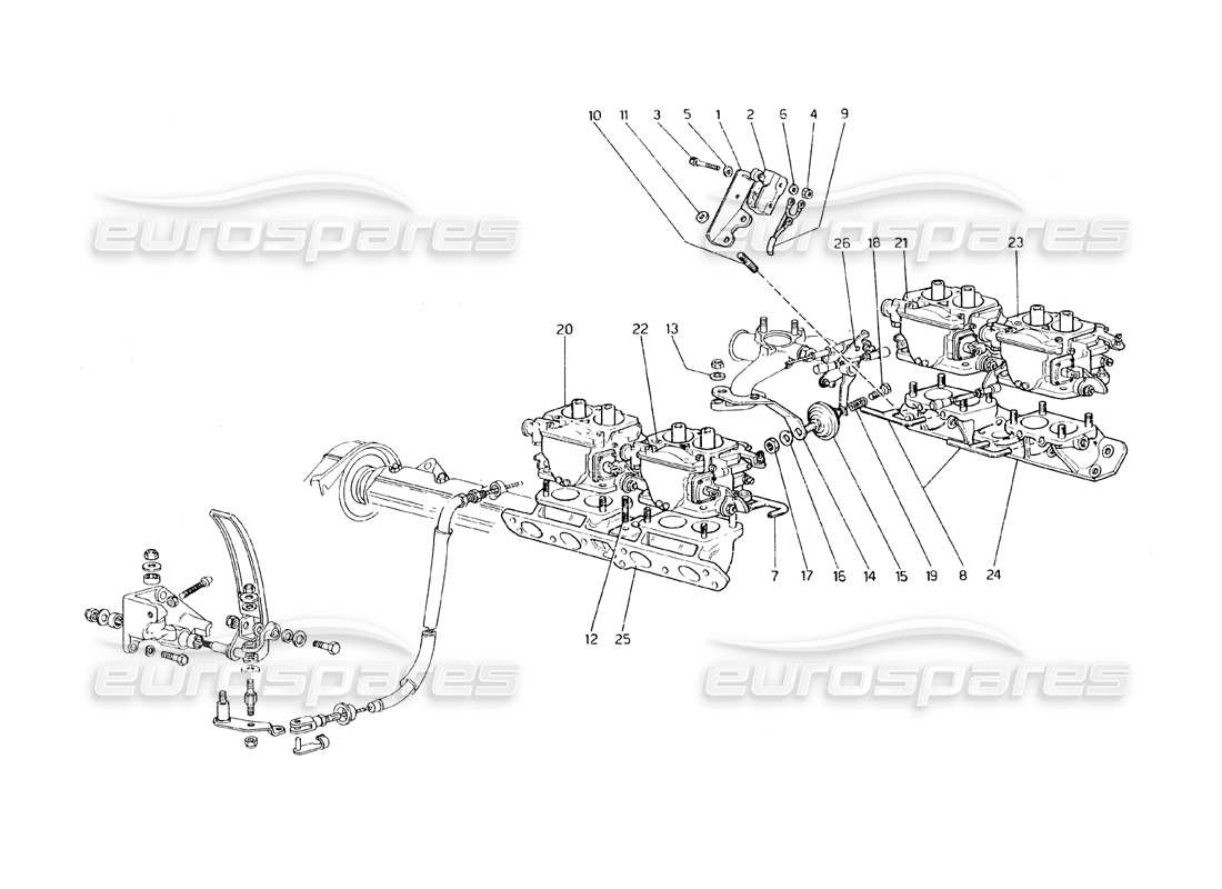 a part diagram from the ferrari 308 parts catalogue