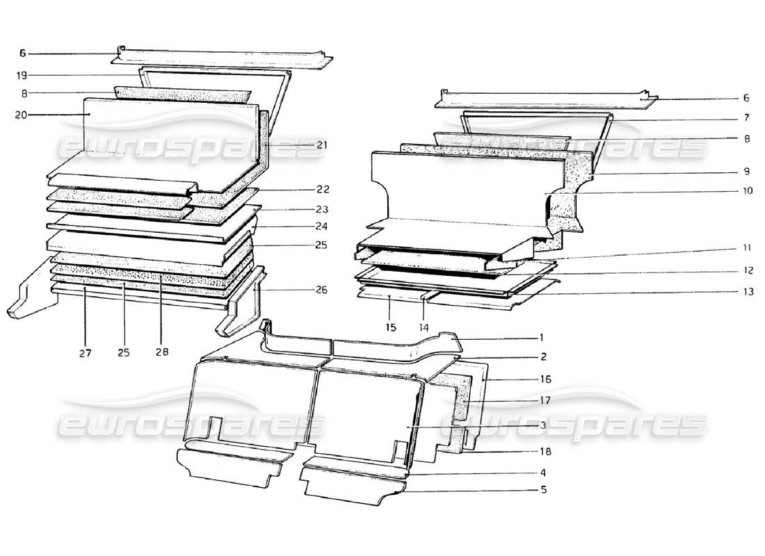 a part diagram from the ferrari 308 parts catalogue