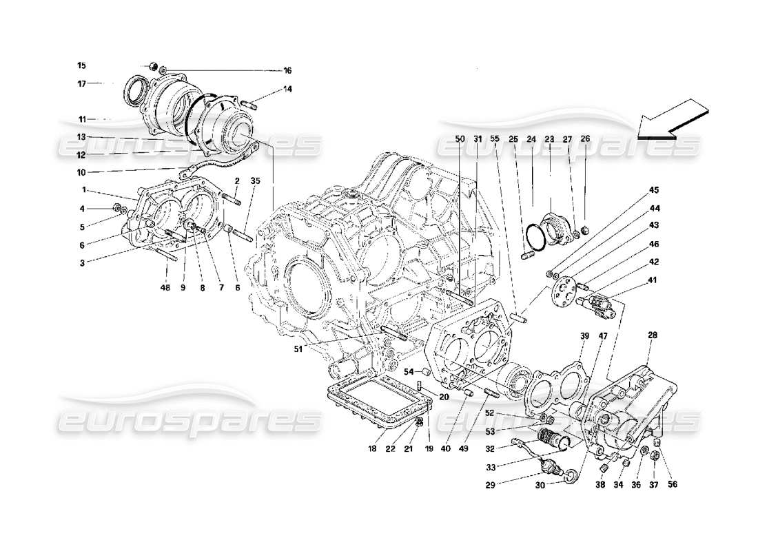 a part diagram from the ferrari 348 parts catalogue