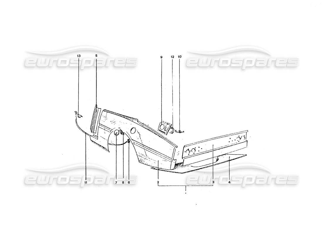 a part diagram from the ferrari 330 and 365 parts catalogue