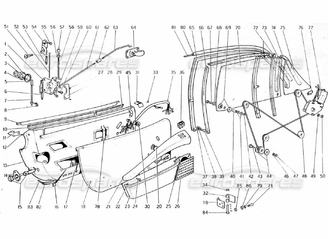a part diagram from the ferrari 308 parts catalogue