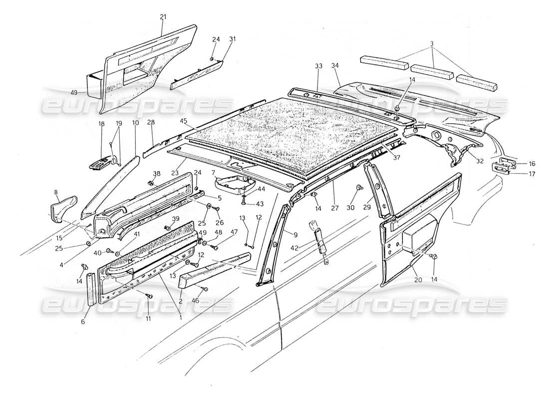VIEW PARTS DIAGRAMS FROM THE MASERATI 228 PARTS CATALOGUE a part diagram from the maserati 228 parts catalogue
