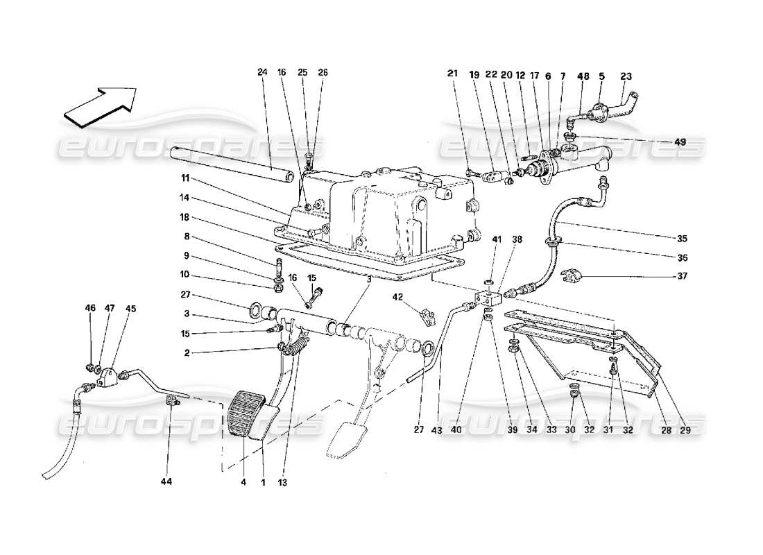 a part diagram from the ferrari 348 parts catalogue