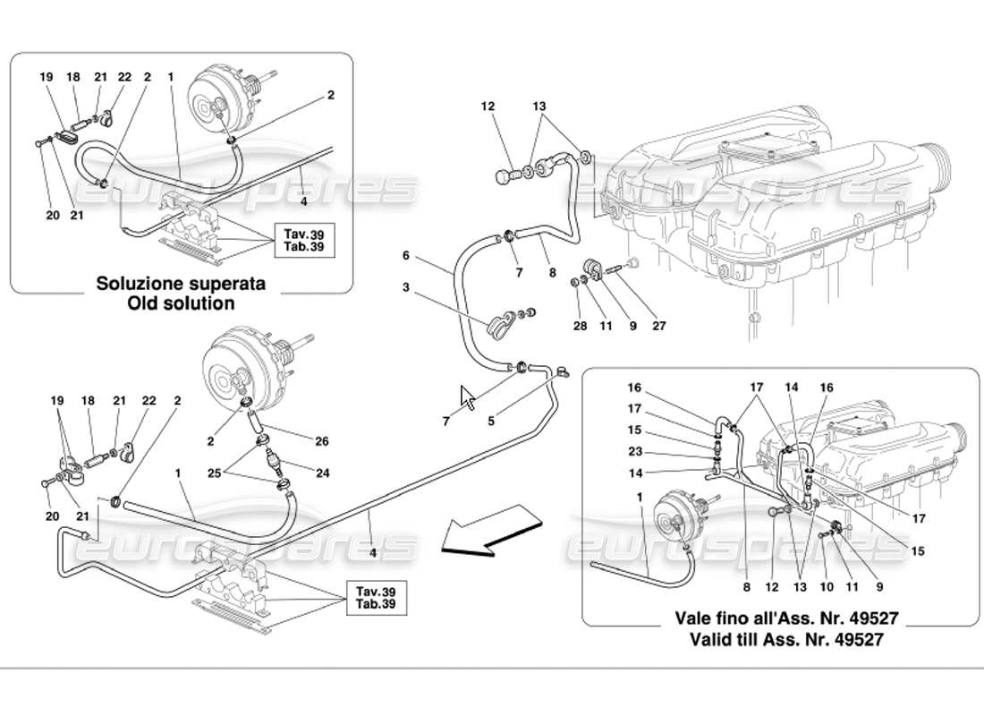 a part diagram from the Ferrari 360 Modena parts catalogue