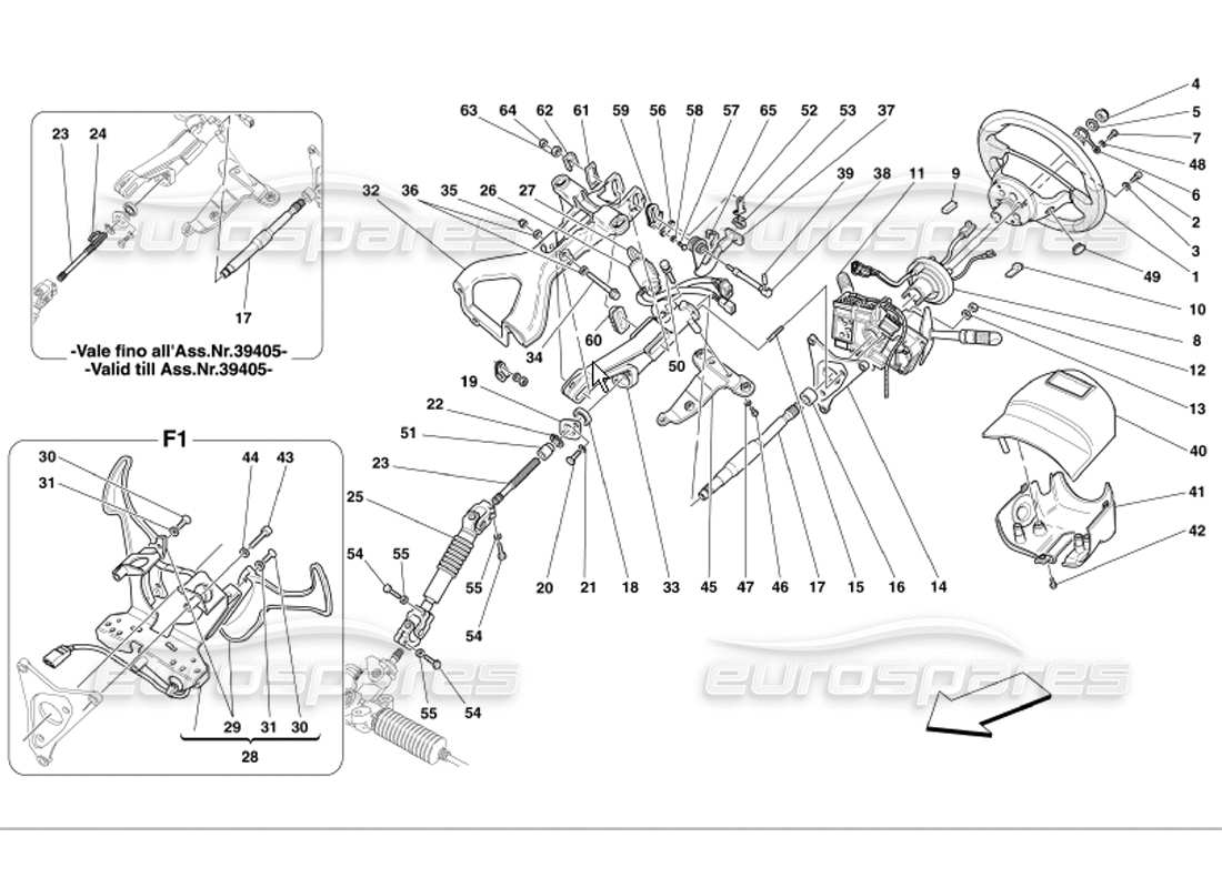 a part diagram from the Ferrari 360 Modena parts catalogue