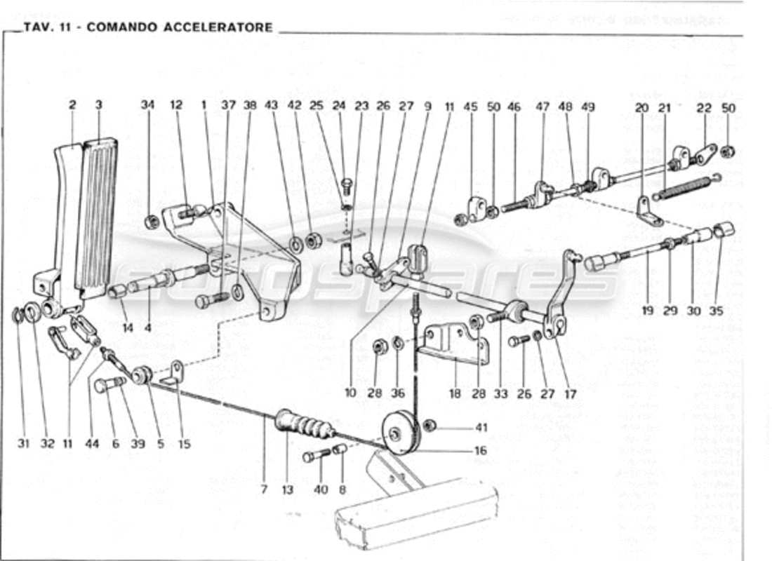 a part diagram from the ferrari 246 parts catalogue
