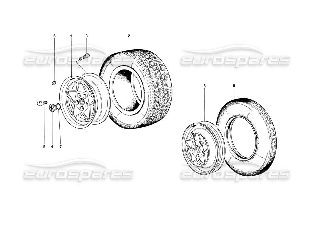 a part diagram from the ferrari 328 parts catalogue