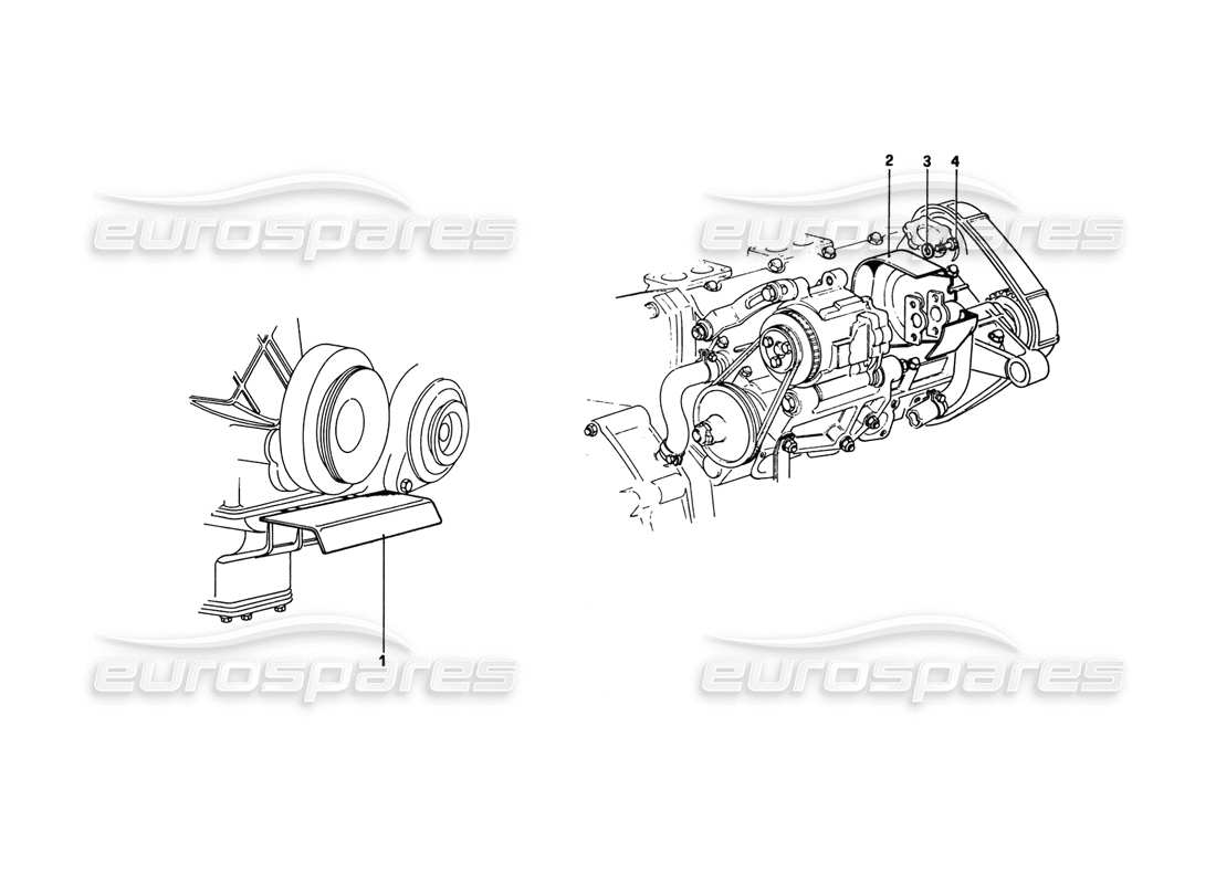 a part diagram from the ferrari 308 parts catalogue