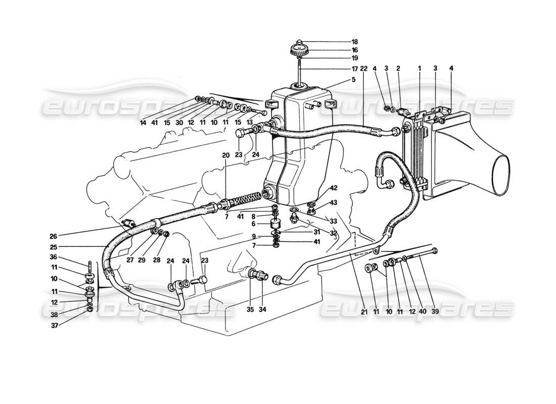 a part diagram from the ferrari 308 parts catalogue