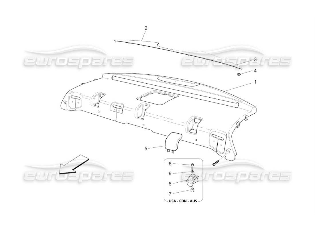 a part diagram from the Maserati QTP. (2007) 4.2 F1 parts catalogue