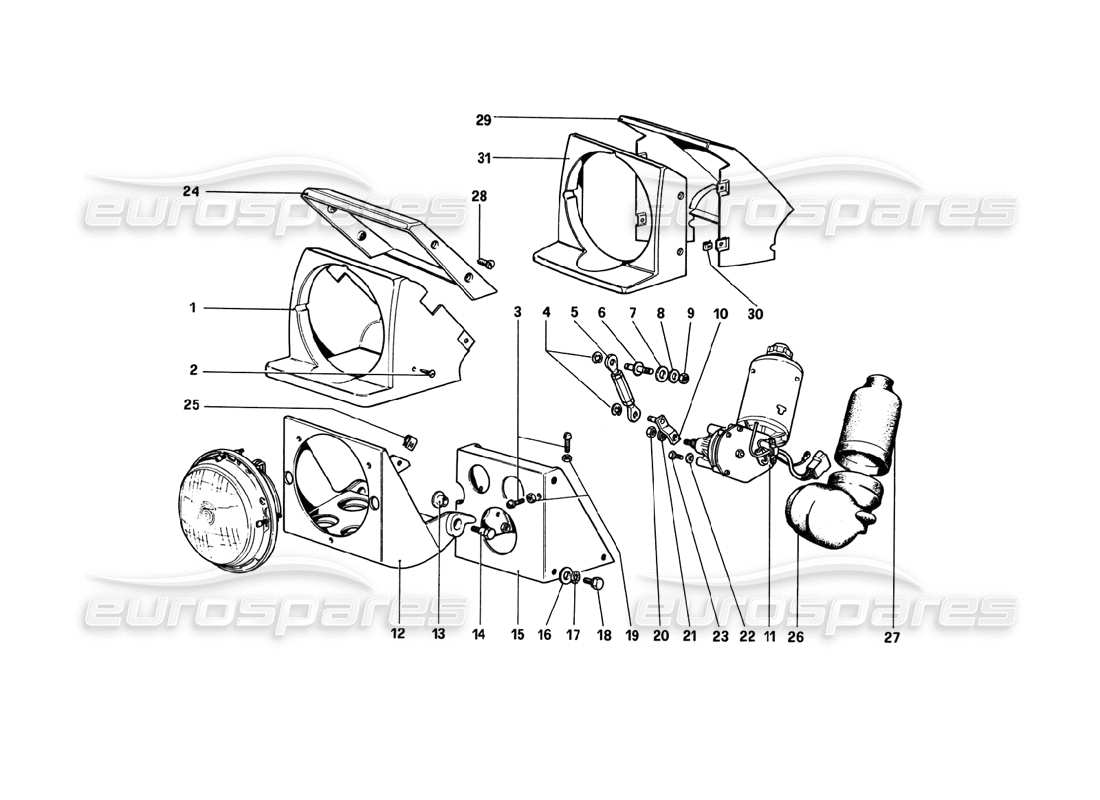 a part diagram from the ferrari 308 parts catalogue