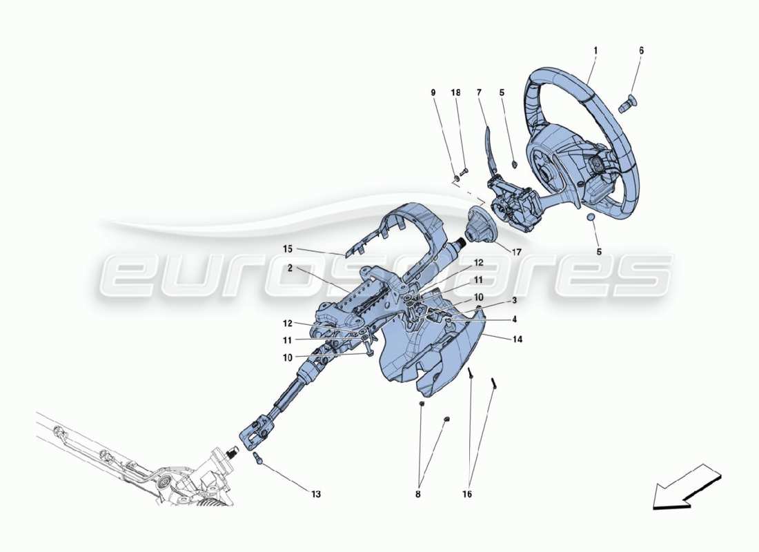 VIEW PARTS DIAGRAMS FROM THE FERRARI 488 PARTS CATALOGUE a part diagram from the ferrari 488 parts catalogue