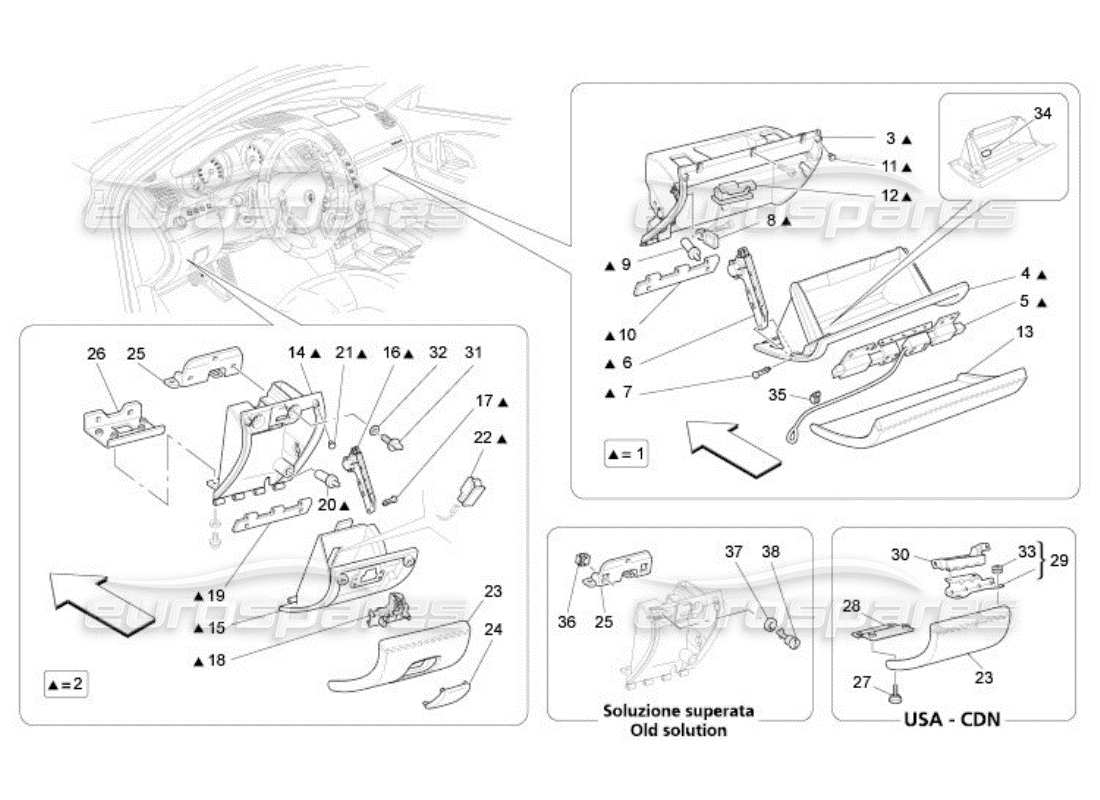 a part diagram from the Maserati QTP. (2005) 4.2 parts catalogue