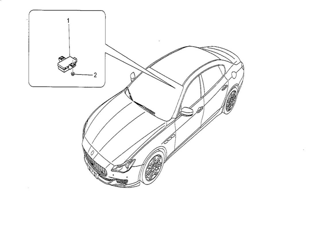 a part diagram from the maserati qtp. v8 3.8 530bhp 2014 parts catalogue