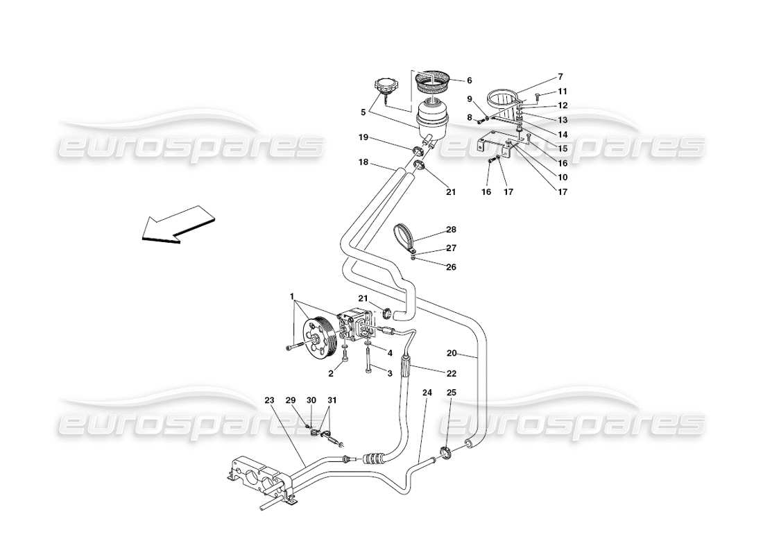 a part diagram from the Ferrari 430 Challenge (2006) parts catalogue