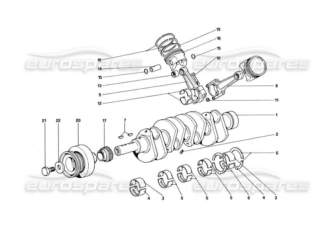 a part diagram from the ferrari 328 parts catalogue