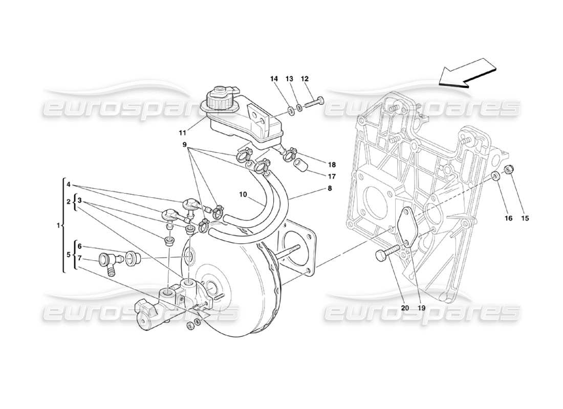 a part diagram from the Ferrari 360 Challenge Stradale parts catalogue