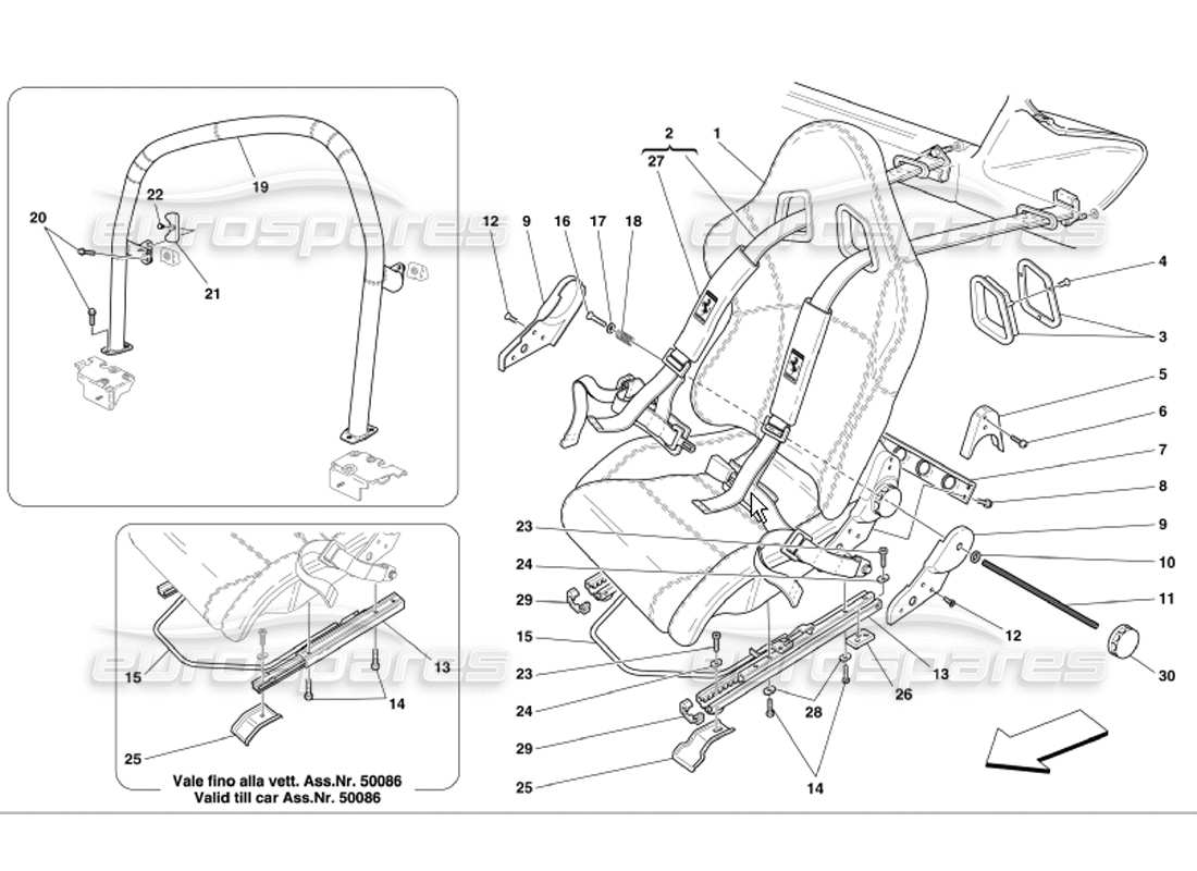 a part diagram from the ferrari 360 parts catalogue