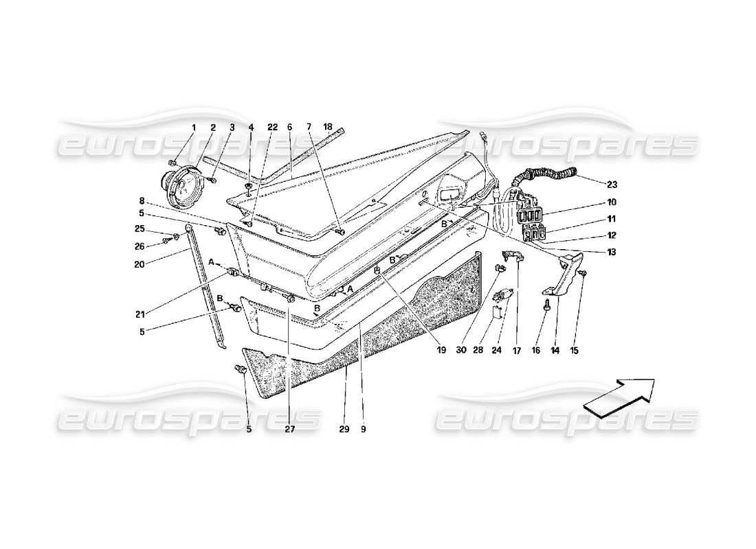 a part diagram from the ferrari 348 parts catalogue