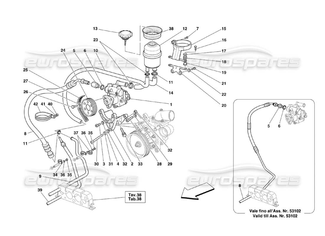 a part diagram from the Ferrari 360 Challenge Stradale parts catalogue
