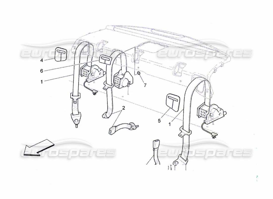 a part diagram from the maserati qtp. (2010) 4.7 parts catalogue