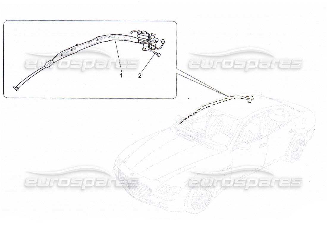 a part diagram from the maserati qtp. (2010) 4.2 parts catalogue