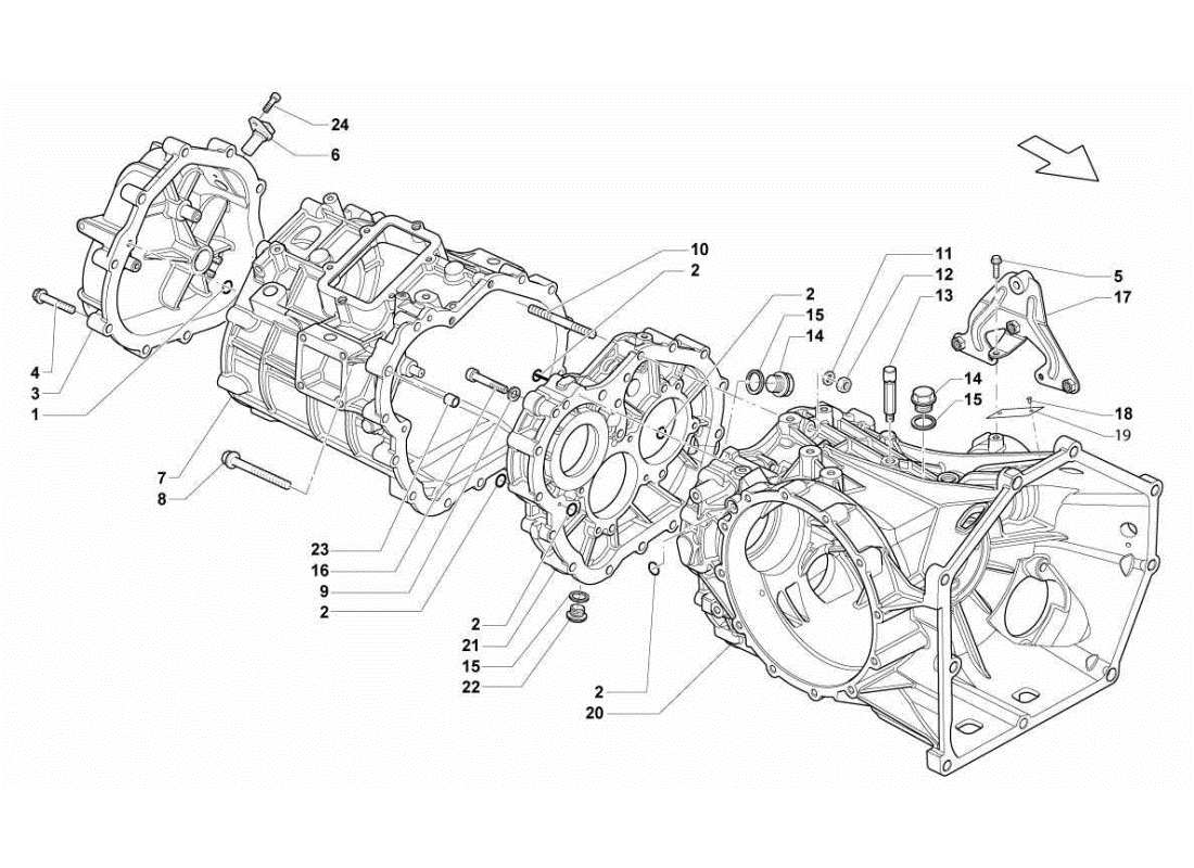 a part diagram from the Lamborghini Gallardo STS II SC parts catalogue