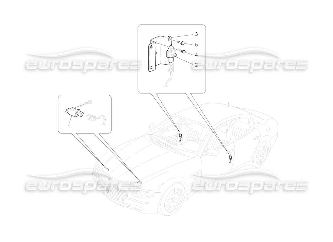 a part diagram from the maserati qtp. (2006) 4.2 f1 parts catalogue