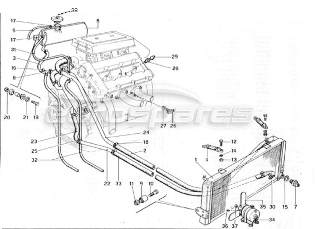 a part diagram from the ferrari 246 parts catalogue