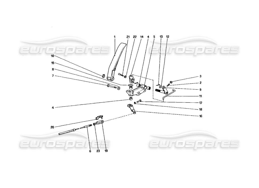 a part diagram from the Ferrari 328 (1985) parts catalogue