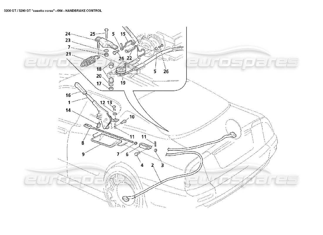 VIEW PARTS DIAGRAMS FROM THE MASERATI 3200 PARTS CATALOGUE a part diagram from the maserati 3200 parts catalogue