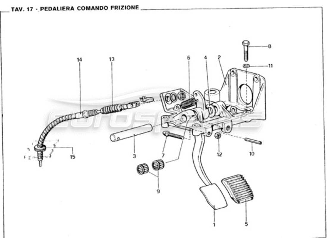 VIEW PARTS DIAGRAMS FROM THE FERRARI 246 PARTS CATALOGUE a part diagram from the ferrari 246 parts catalogue