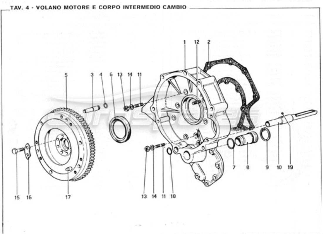 a part diagram from the ferrari 246 parts catalogue