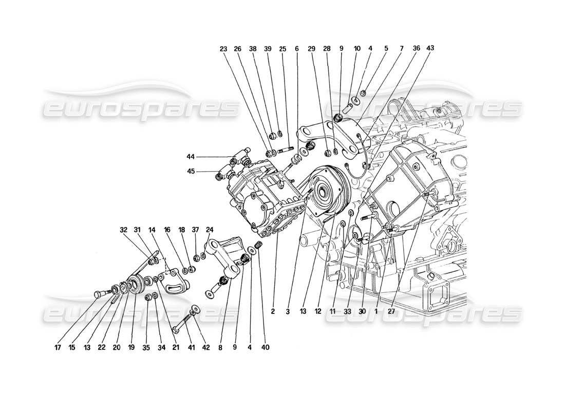a part diagram from the ferrari 328 parts catalogue