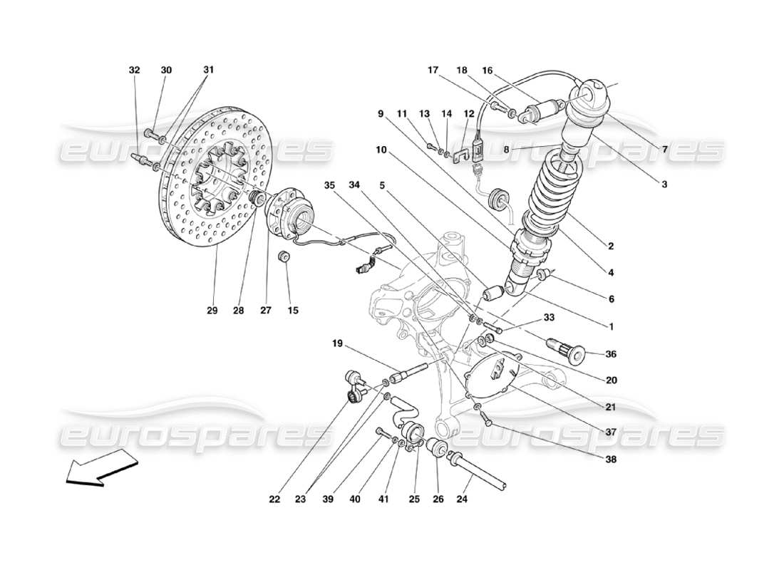 a part diagram from the ferrari 360 parts catalogue