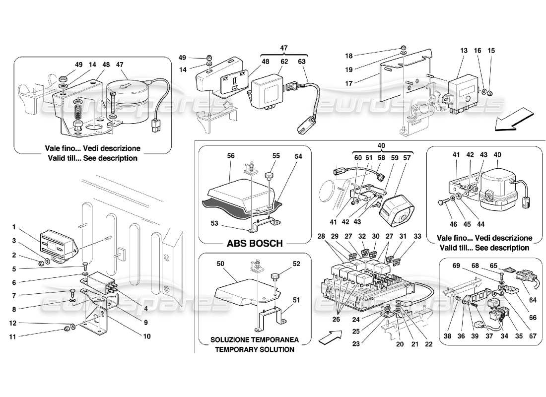 a part diagram from the ferrari 355 parts catalogue
