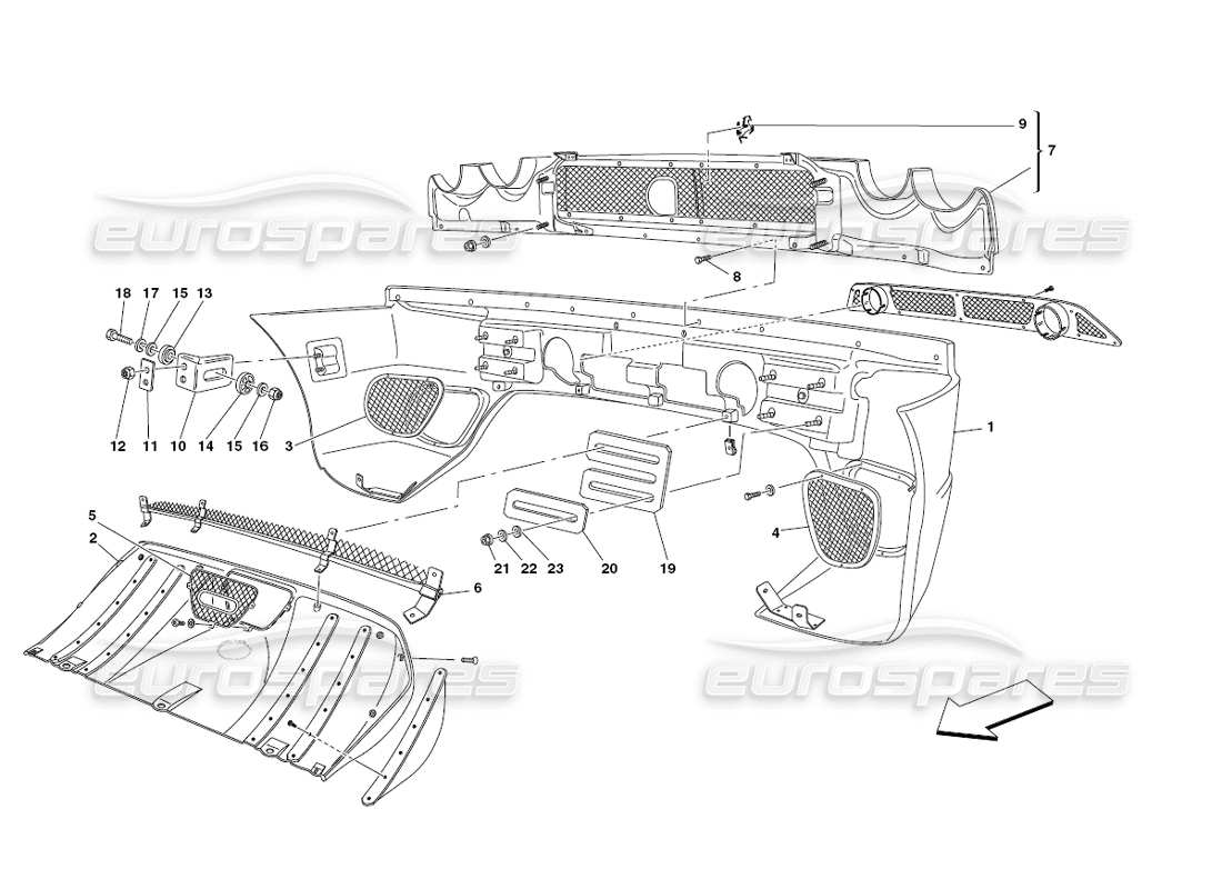 a part diagram from the Ferrari 430 Challenge (2006) parts catalogue