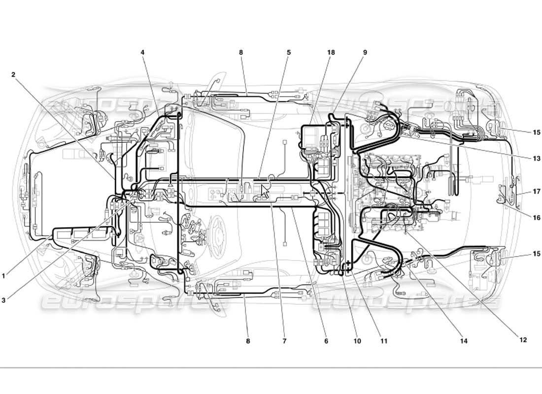 a part diagram from the ferrari 360 parts catalogue